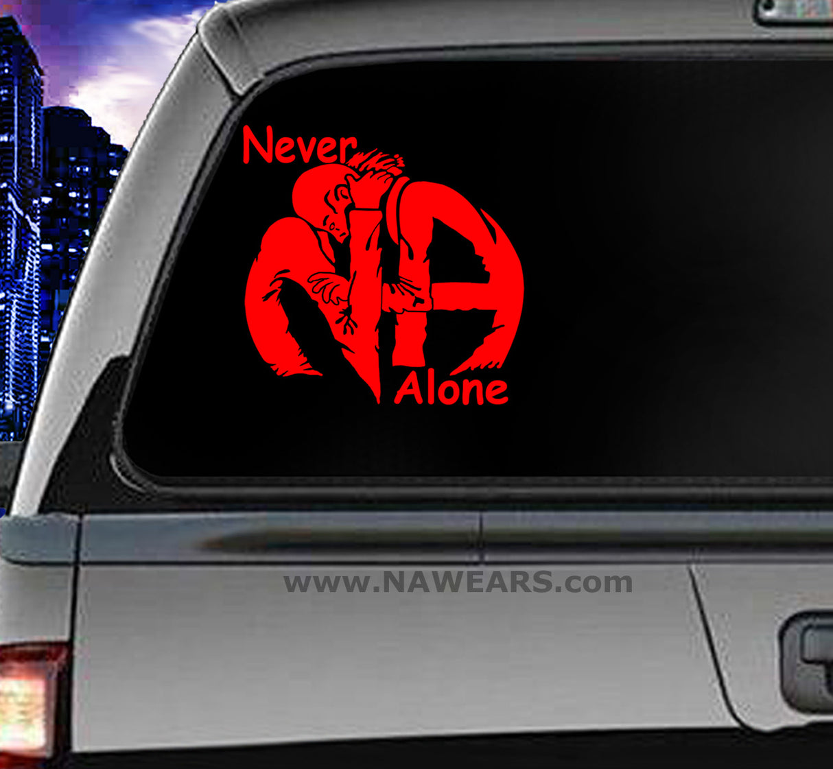 Win Decal- Hug Life Never Alone