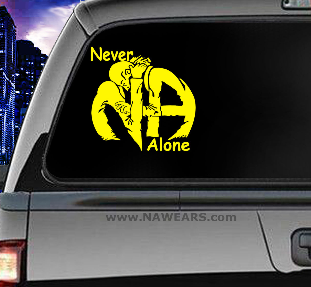 Win Decal- Hug Life Never Alone