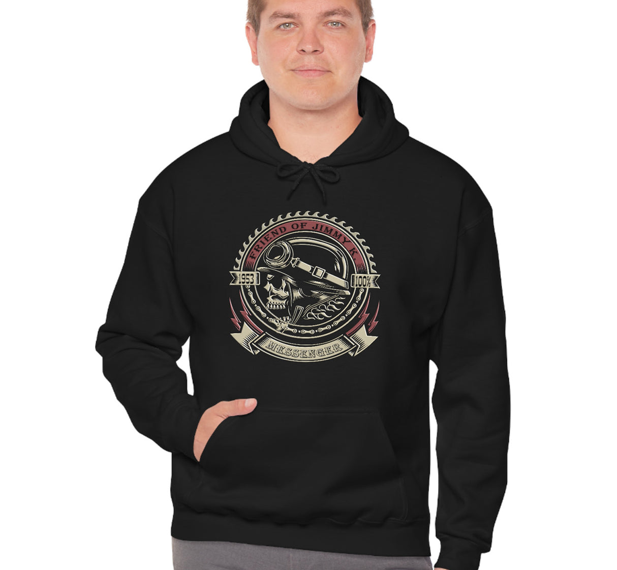 Jimmy K 1953 Messenger dtg Hoodie