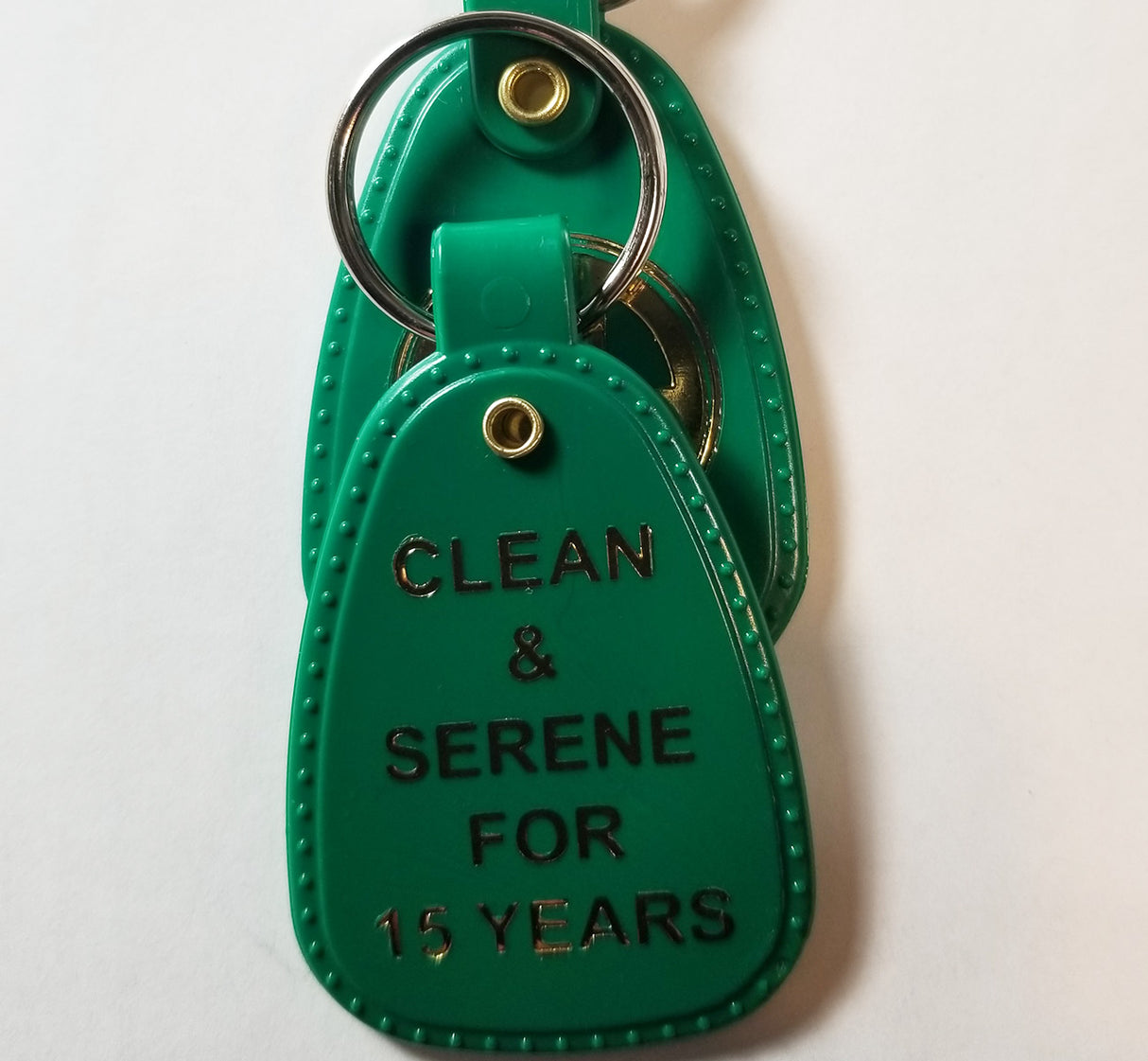 PKT- 15 YEARS - GREEN Key Tag