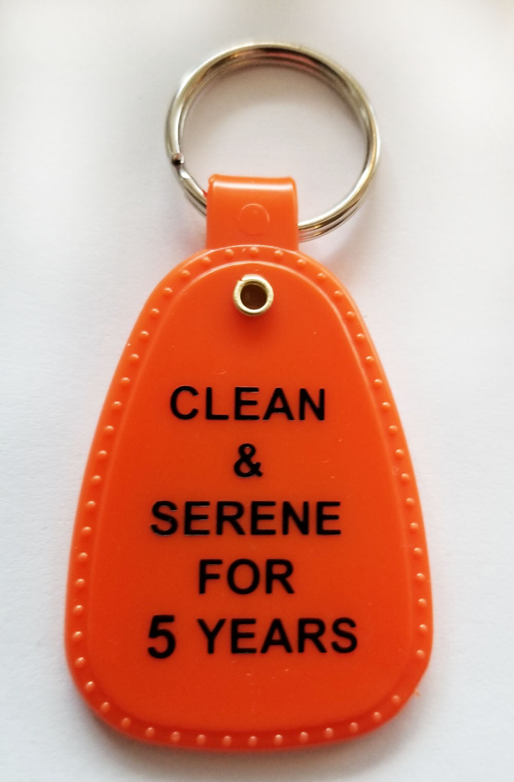 PKT- 5 YEARS - ORANGE Key Tag