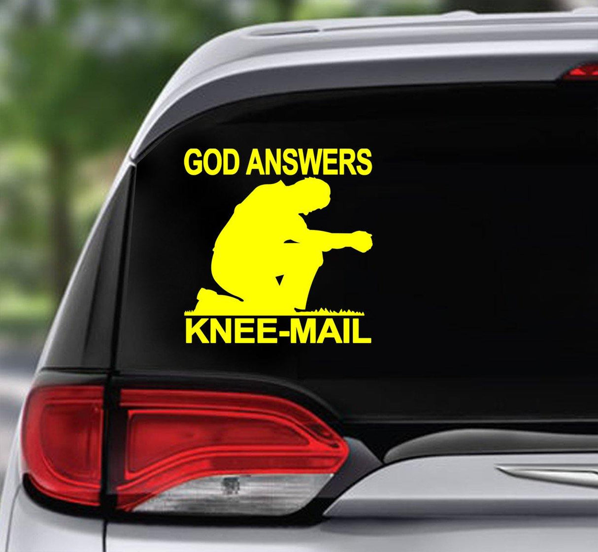 Win Decal - God Answers Knee-mail #1 - nawears