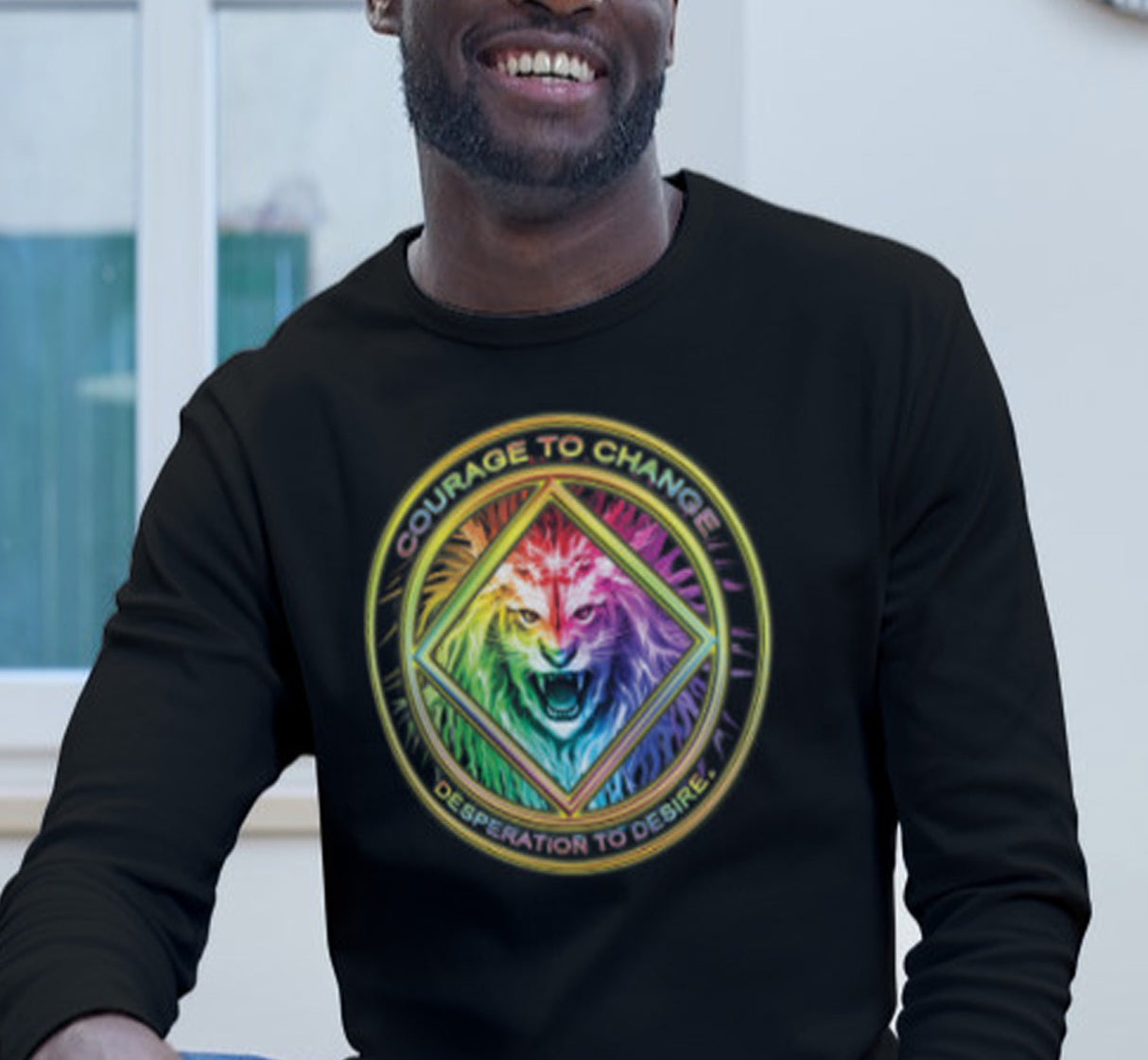 NA Courage To Change Long Sleeve Tee