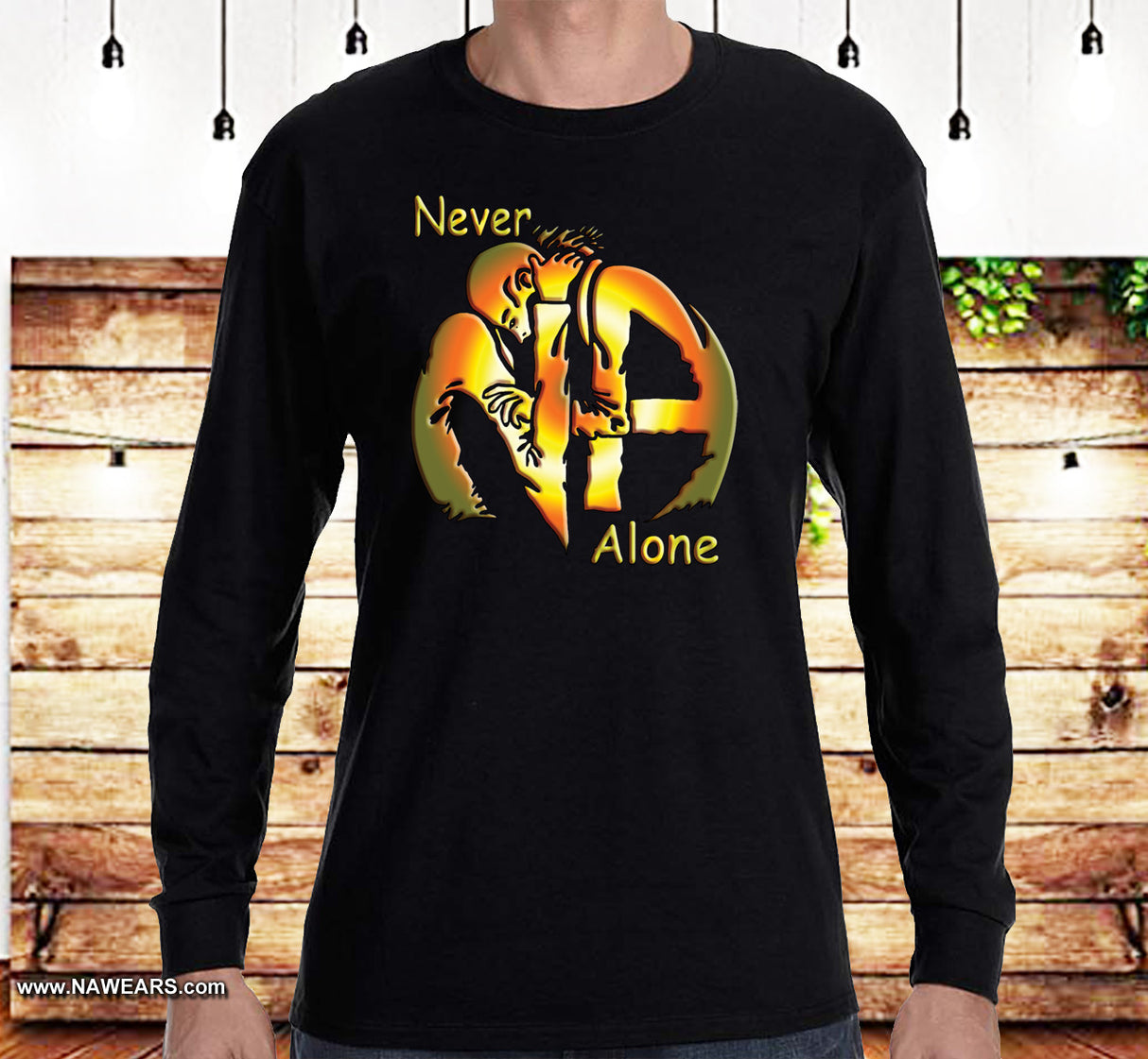 Hugs Never Alone V. 2.0 SS/LS Tee