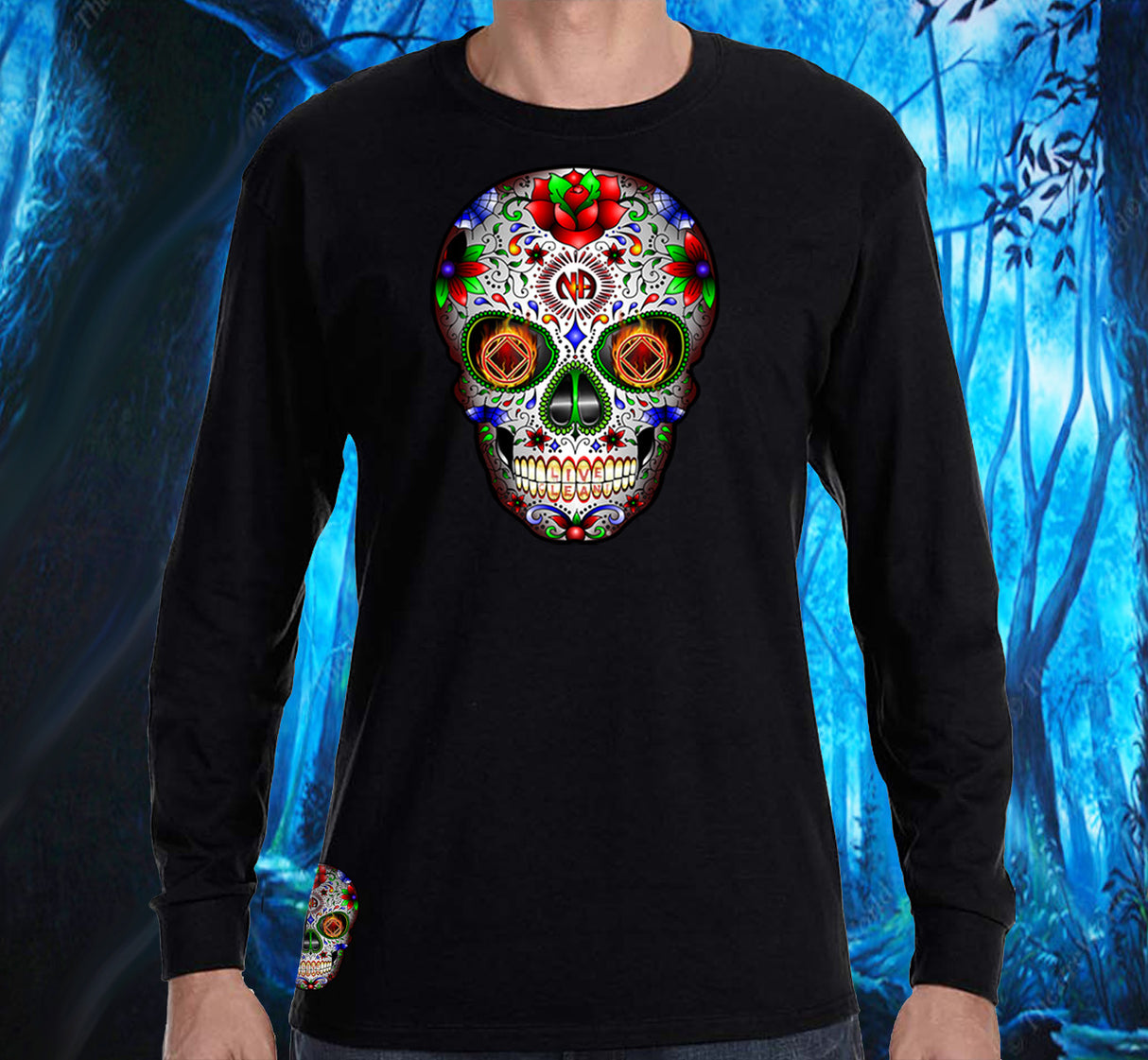 NA SUGAR SKULL Long Sleeve Tee