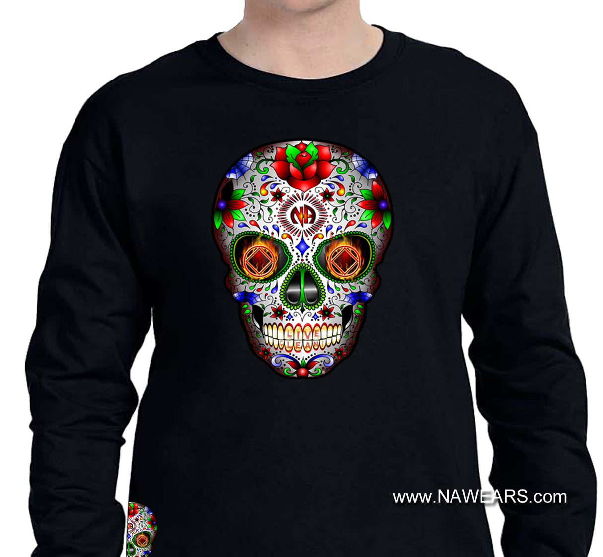 Sugar Skull Long Sleeve Tee