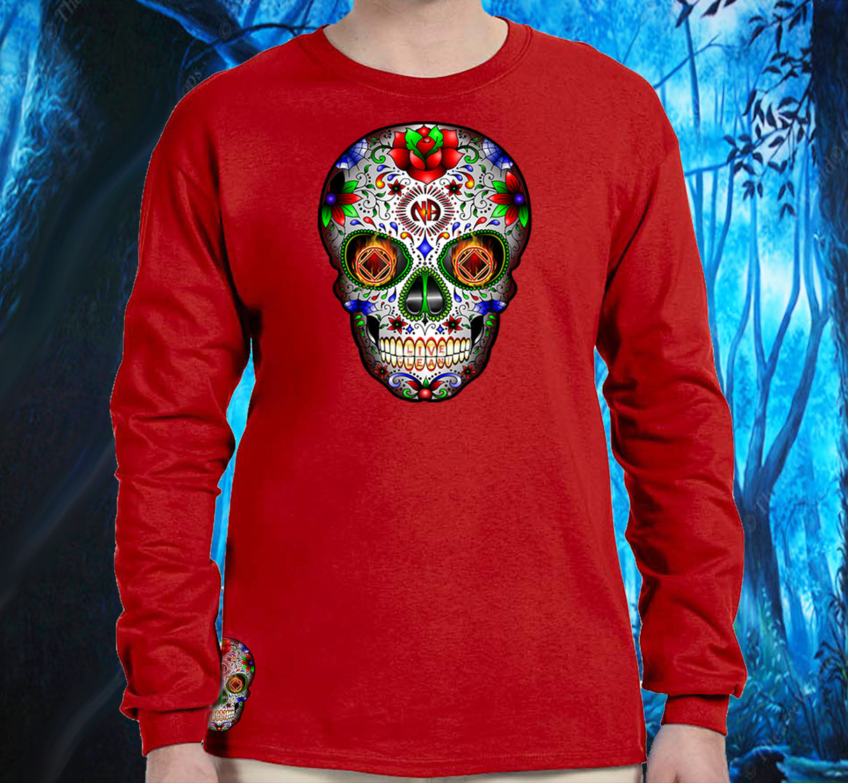 Sugar Skull Long Sleeve Tee