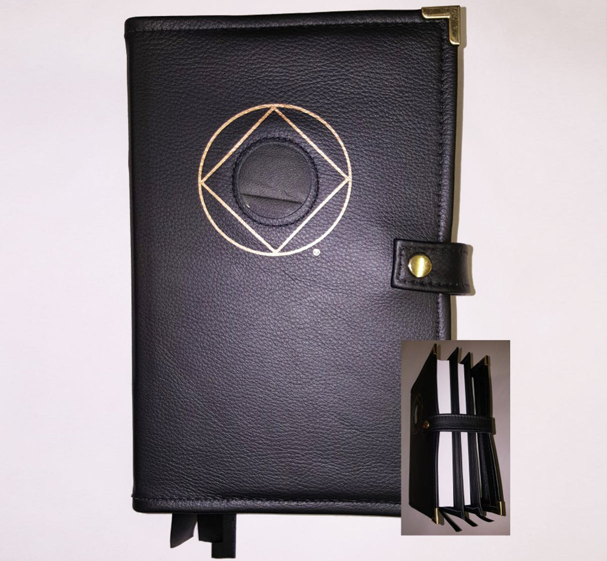 Cover-NA Genuine Leather Triple Book Cover- 6th ed