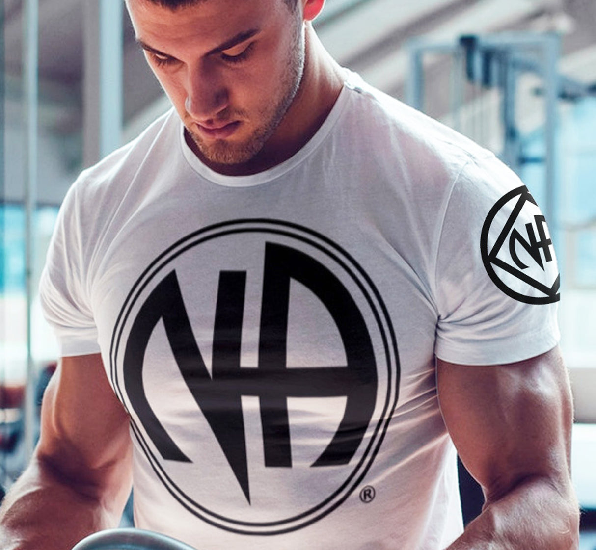 Large Black NA Symbol Tee