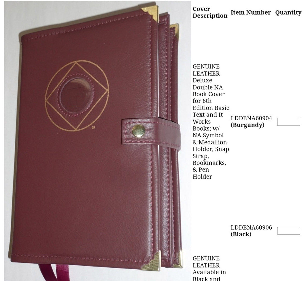 Cover-NA Genuine Leather Double Book Cover- 6th ed