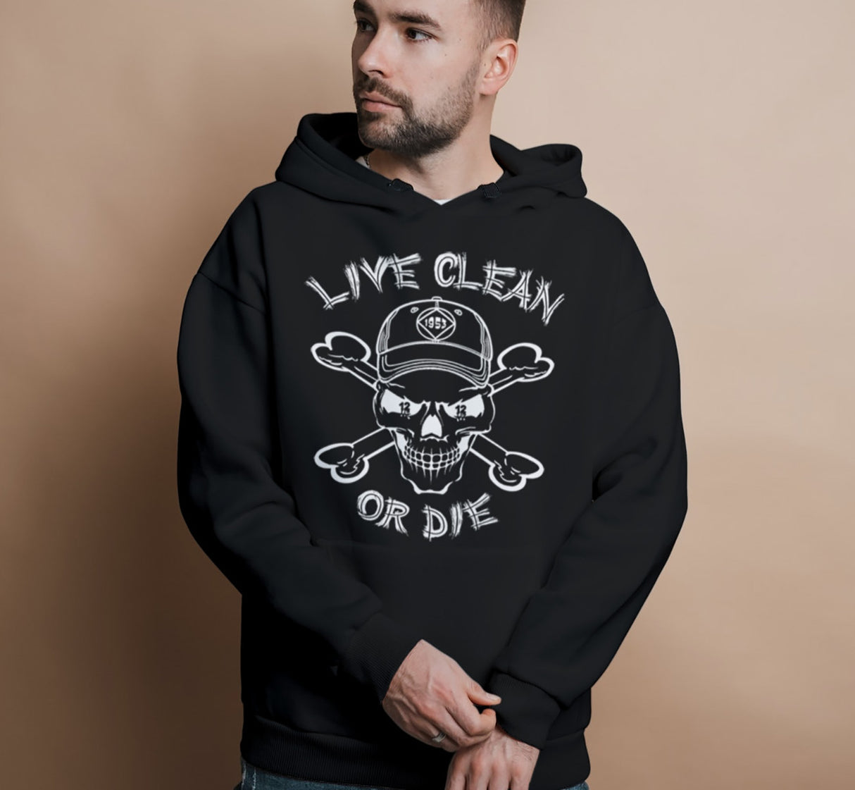 Live Clean Or Die Pullover Hoodie