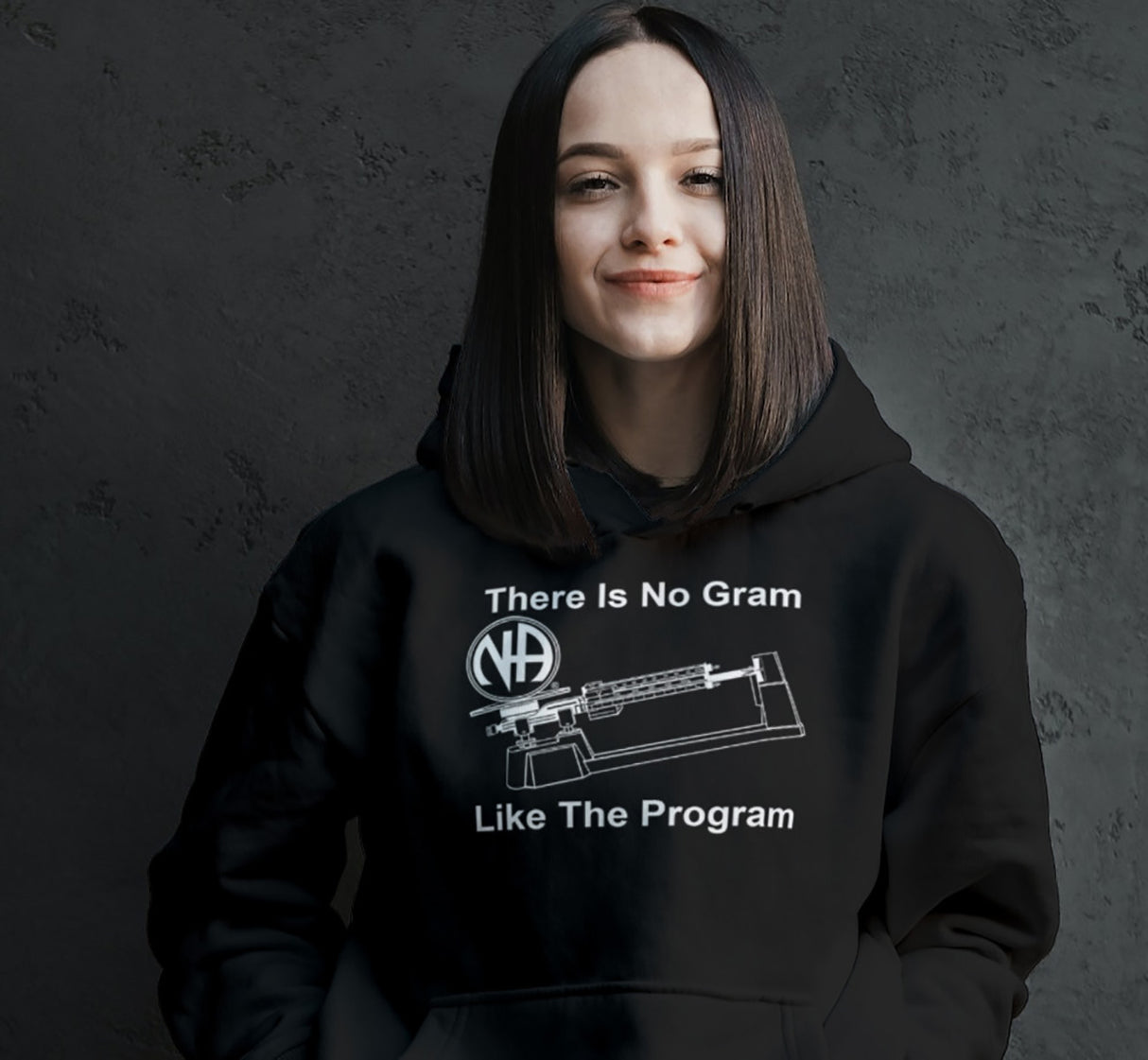 Hoodie - No Gram Like Program - Black