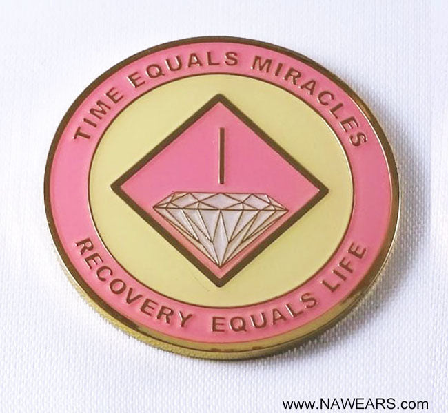 NA Recovery Medallion Pink & Cream