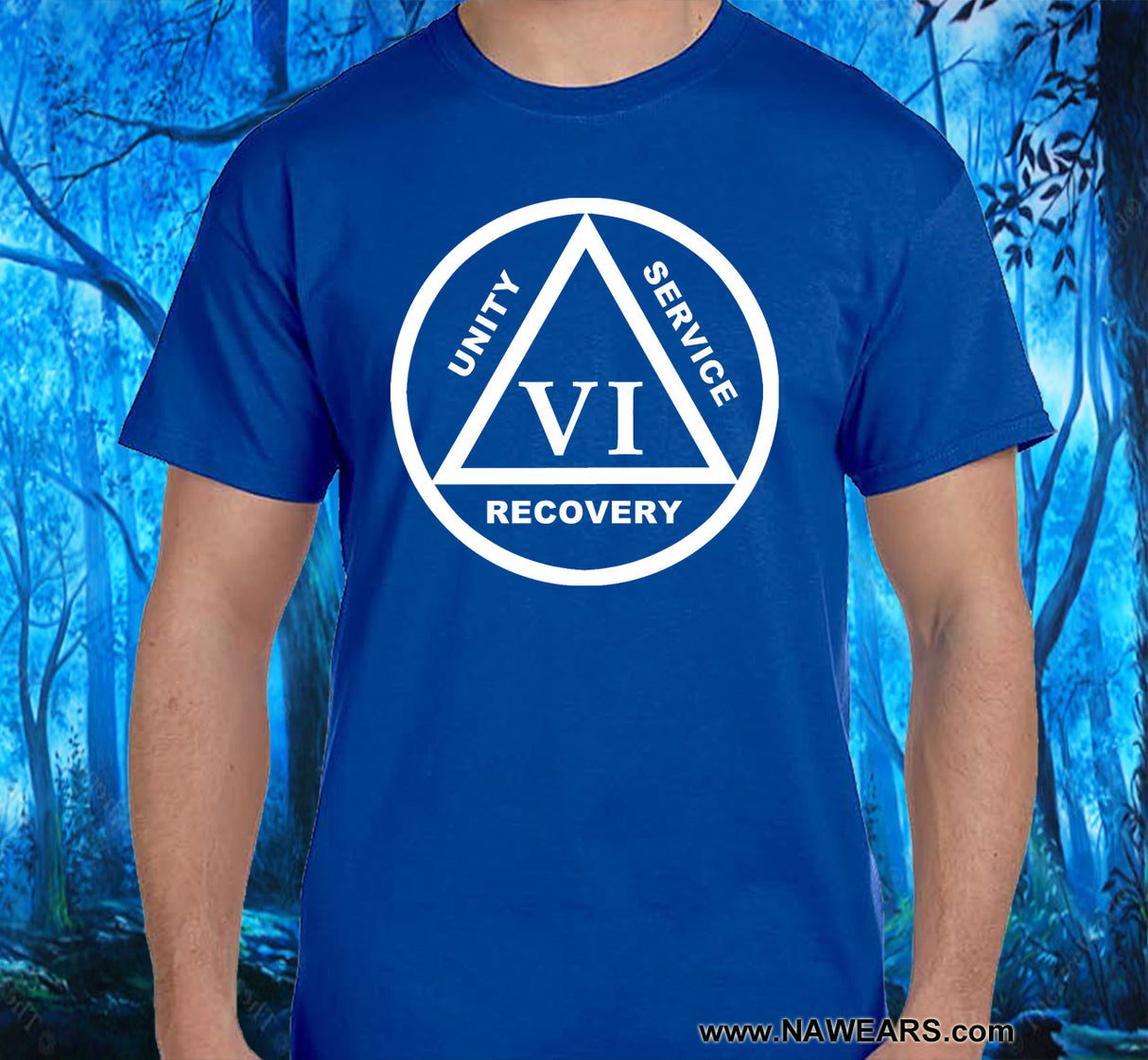 AA - 10" Symbol Year Sober SS Tee