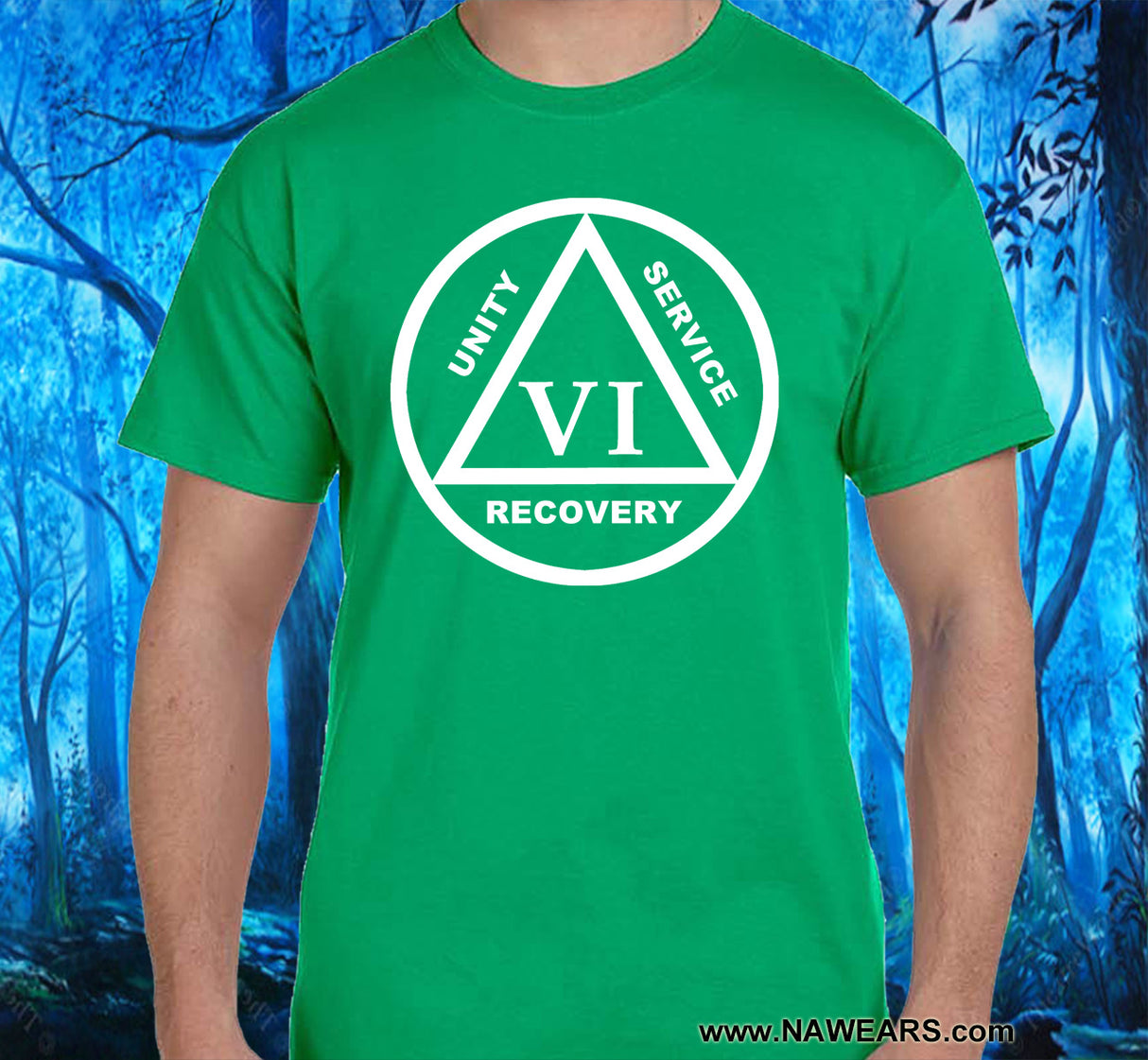 AA - 10" Symbol Year Sober SS Tee