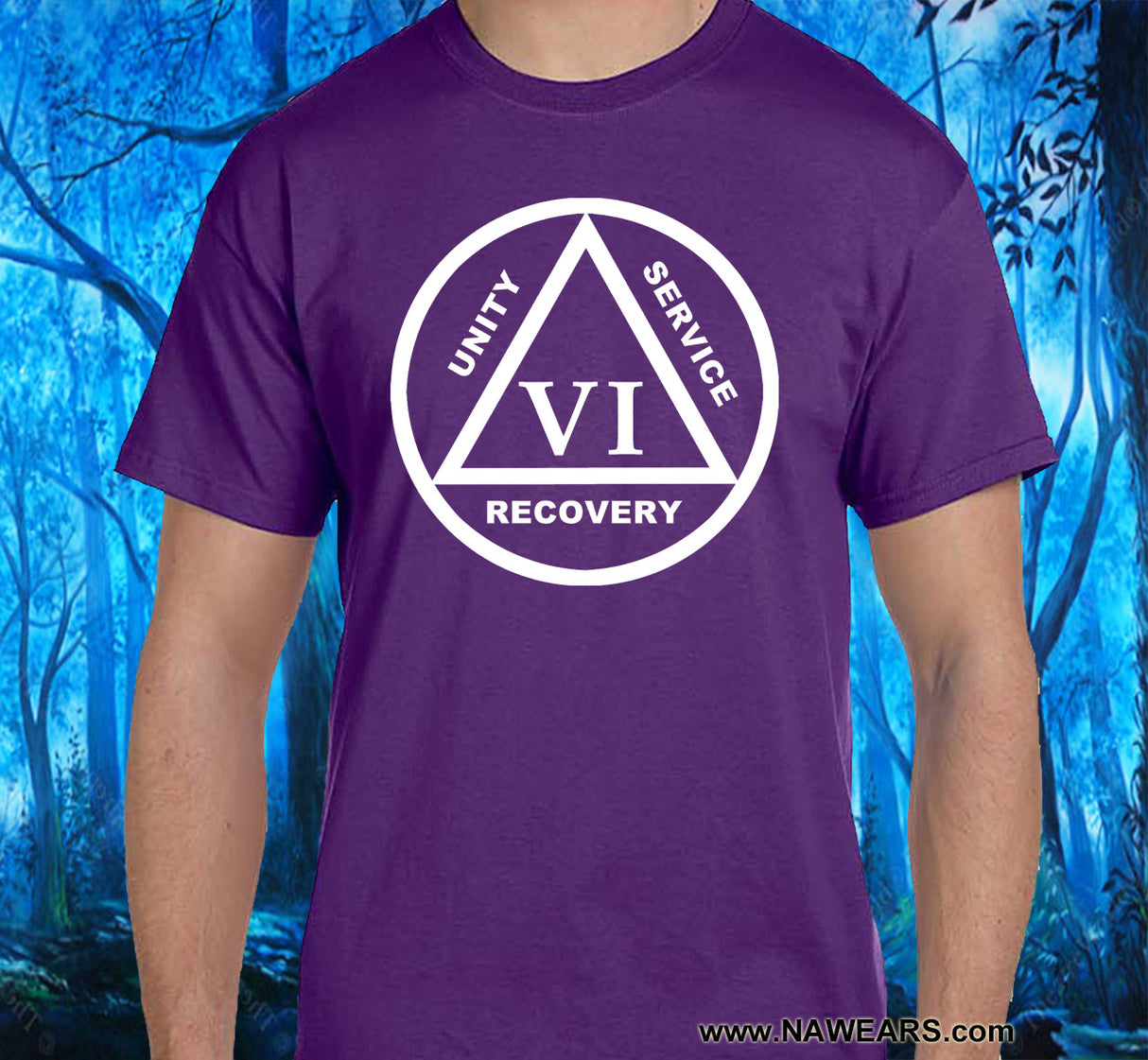 AA - 10" Symbol Year Sober SS Tee