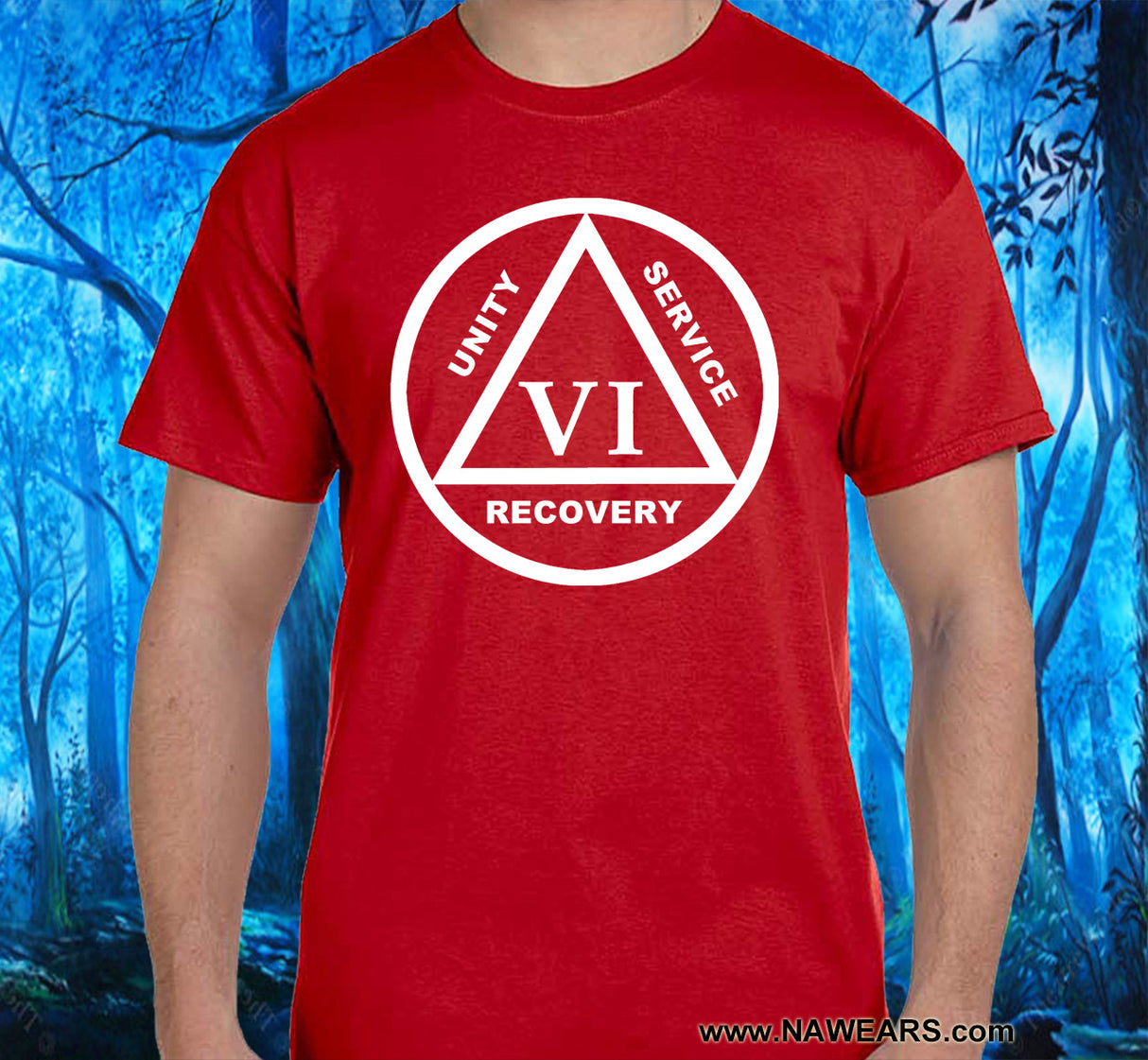 AA - 10" Symbol Year Sober SS Tee