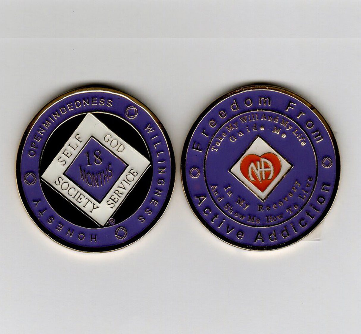 Recovery Medallion - Purple 1-50Yr