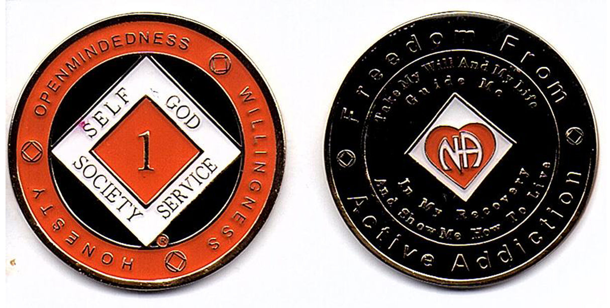 Recovery Medallion - Red 1-50Yr