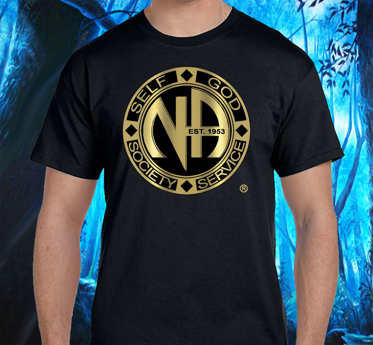 Self God Society Service GOLD SS/LS Tee