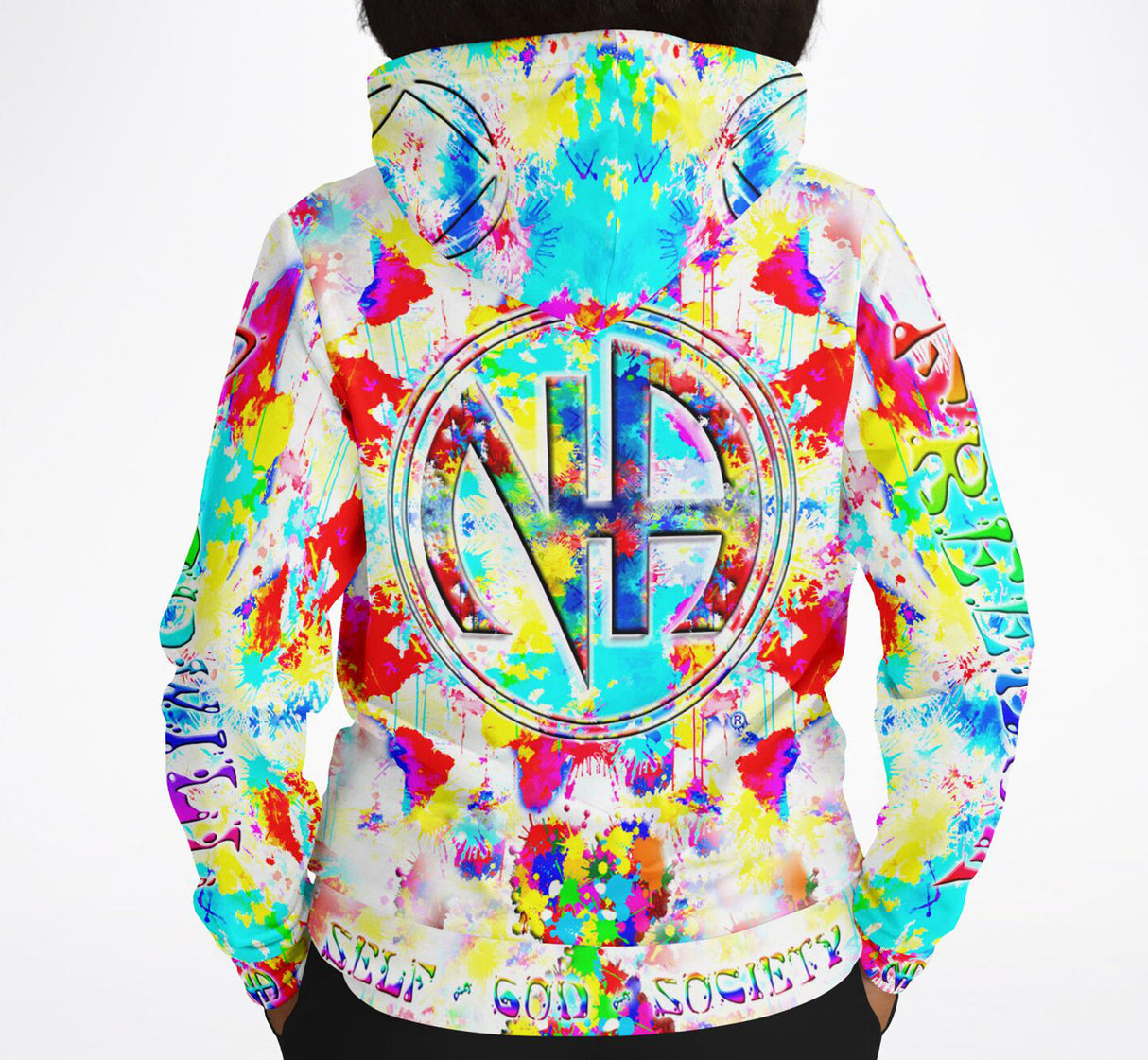 Splattered Symbol AOP Hoodie
