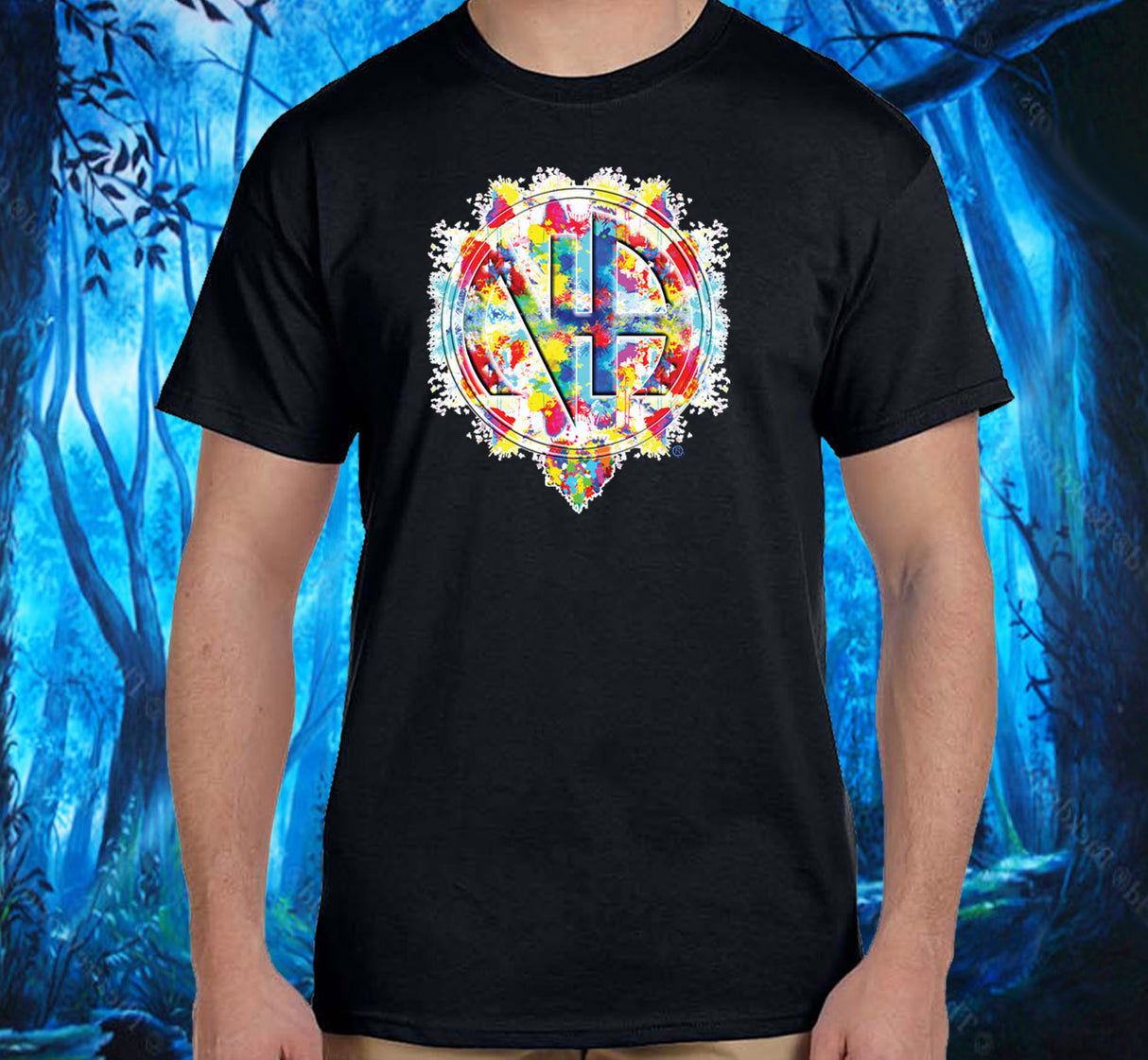 Splattered NA Symbol SS/LS Tee