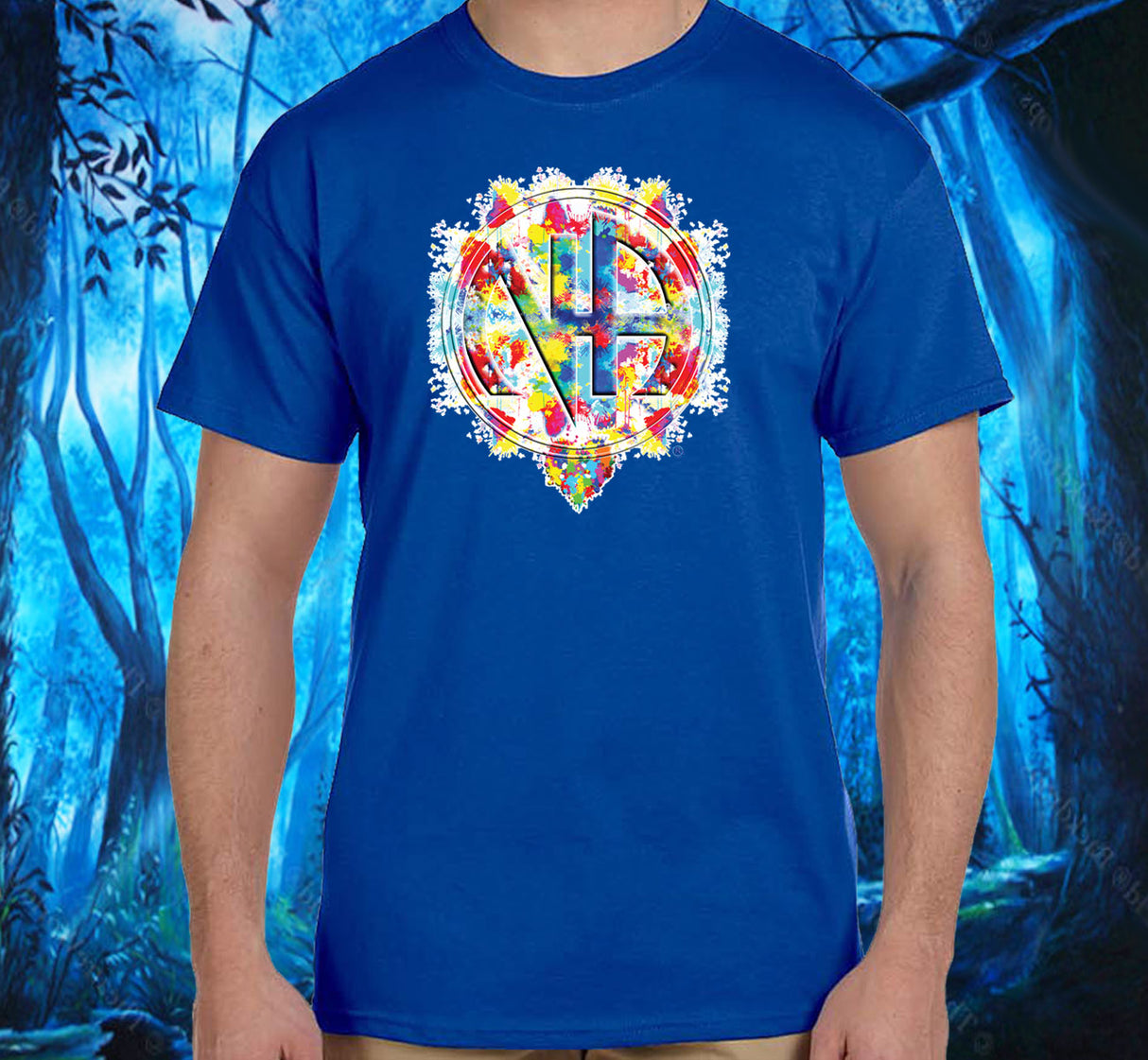 Splattered NA Symbol SS/LS Tee