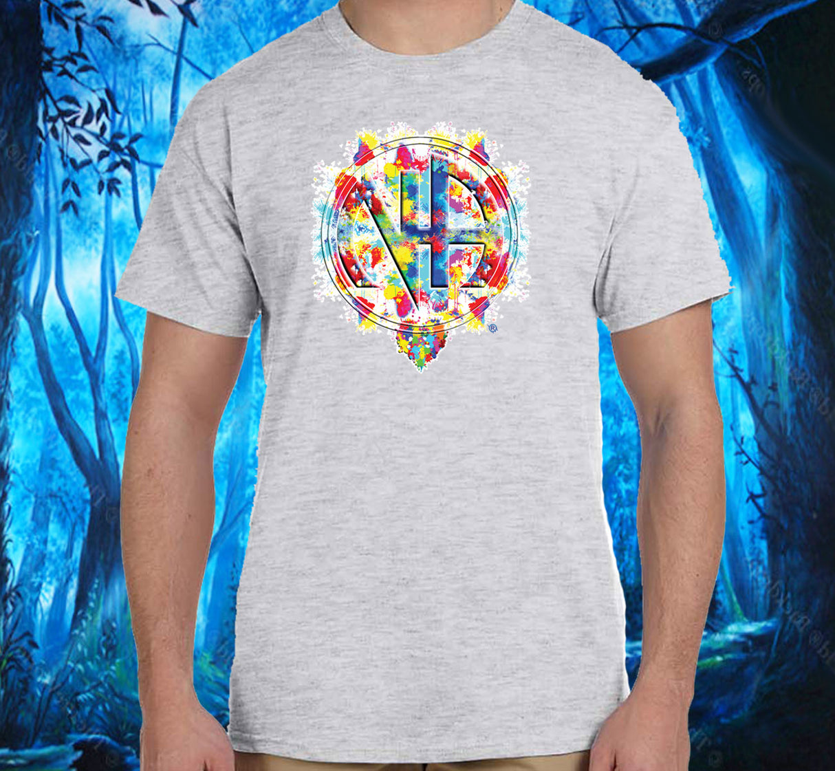 Splattered NA Symbol SS/LS Tee