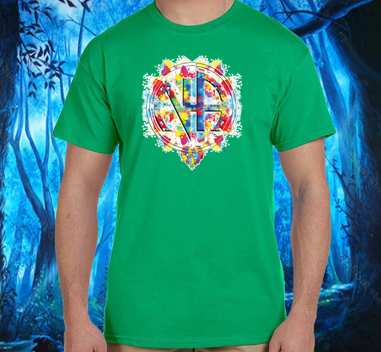 Splattered NA Symbol SS/LS Tee