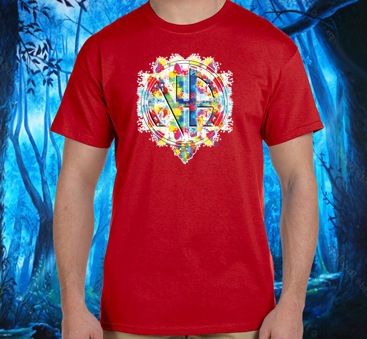 Splattered NA Symbol SS/LS Tee