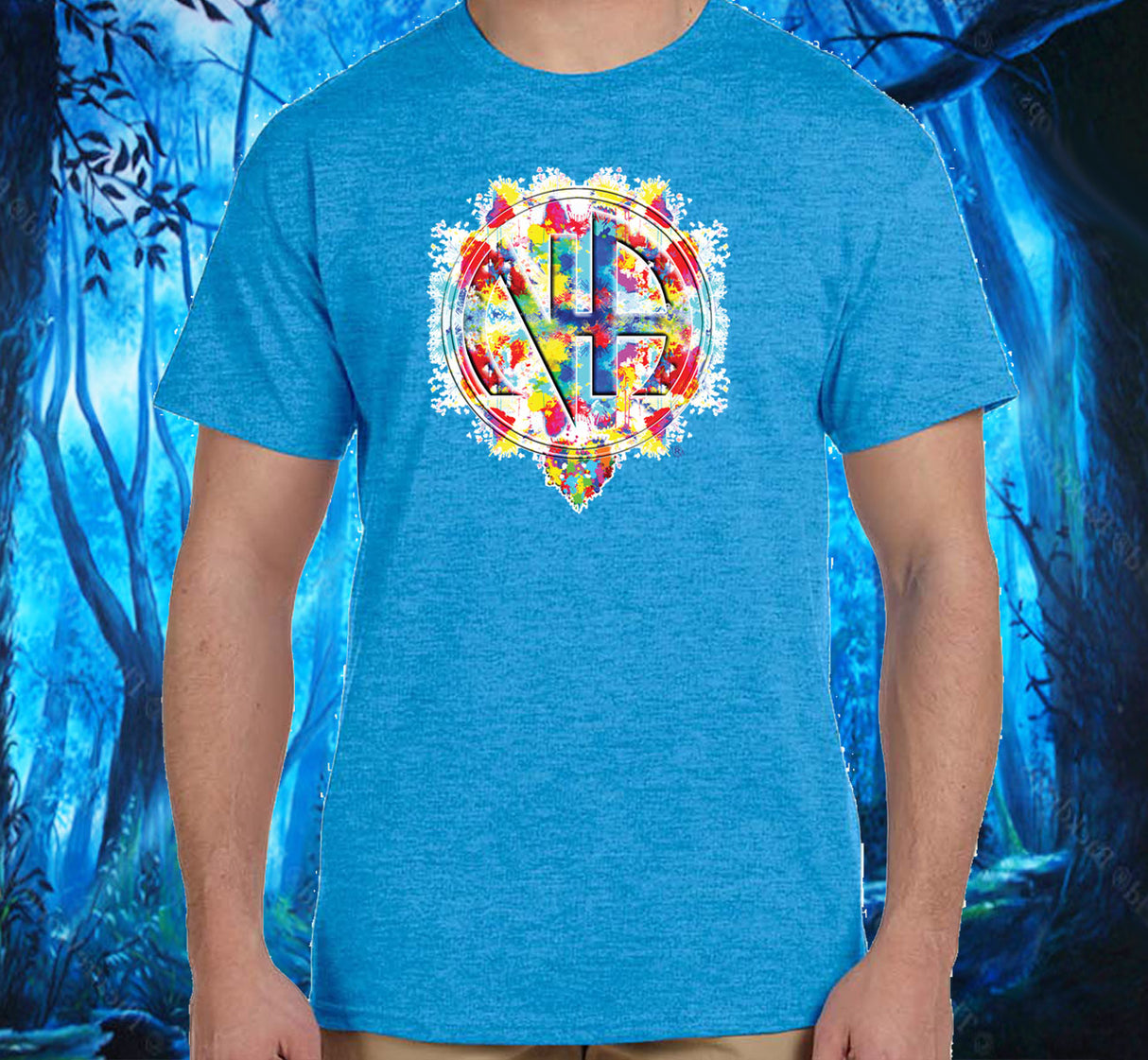 Splattered NA Symbol SS/LS Tee