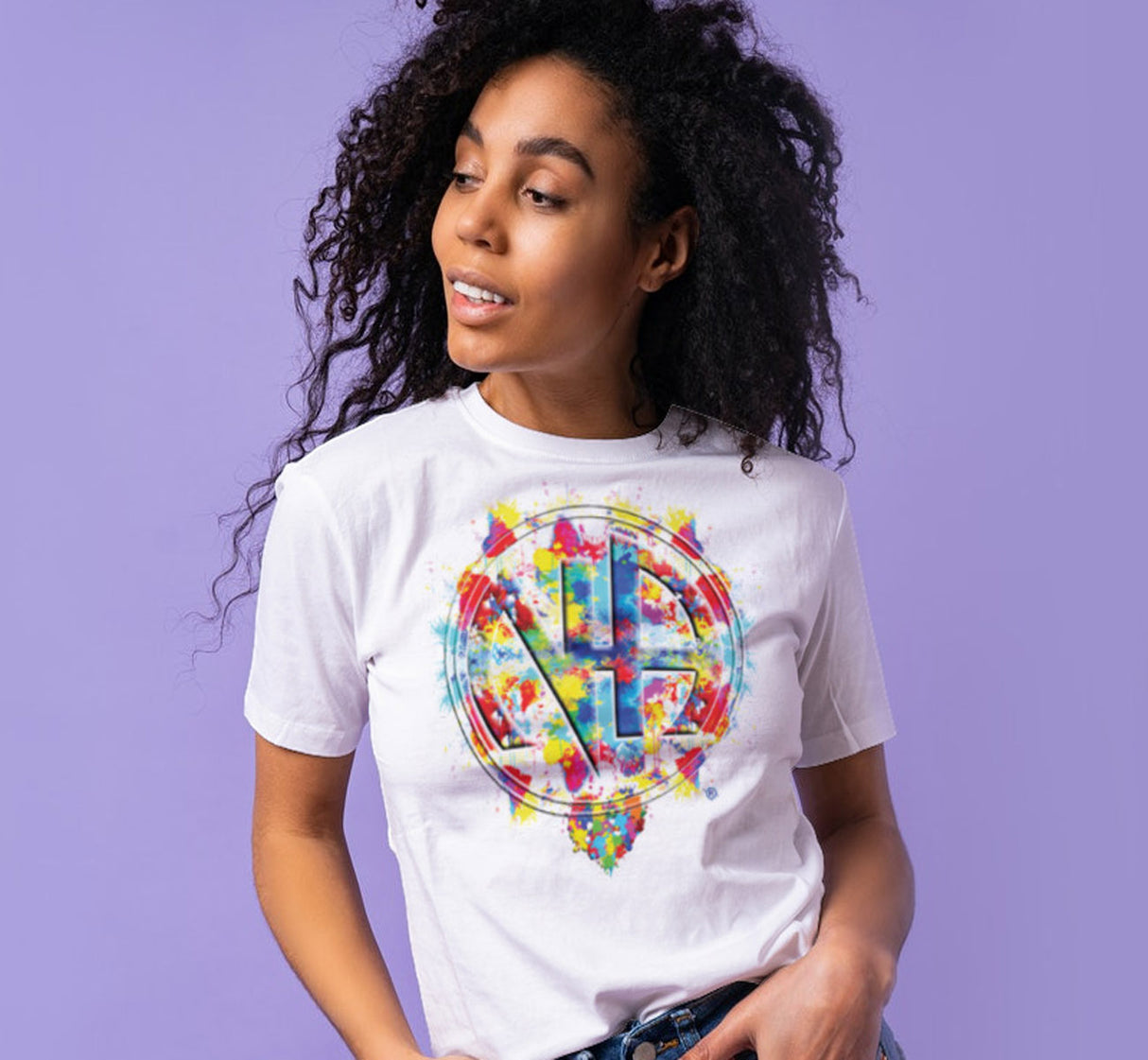 Splattered NA Symbol SS/LS Tee