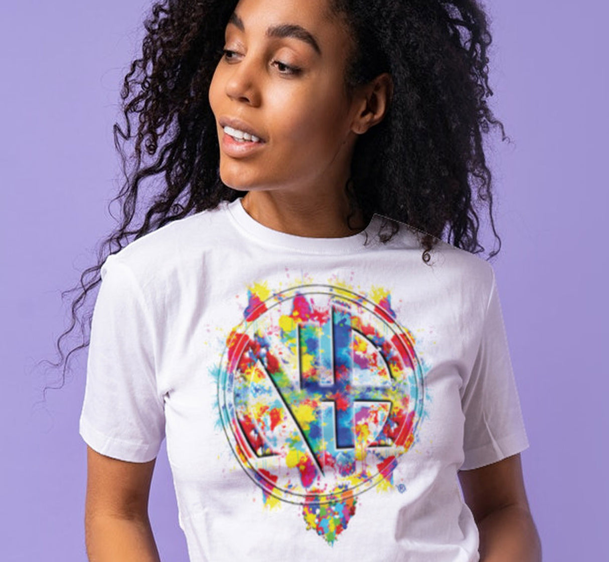 SPLATTERED NA SYMBOL SS T-Shirt