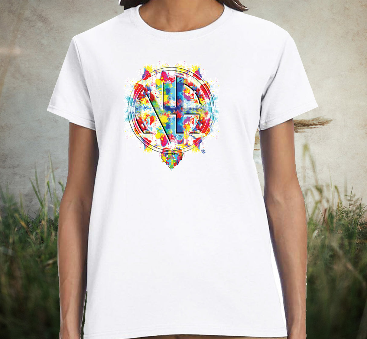 Splattered NA Symbol Women's DTG Tee