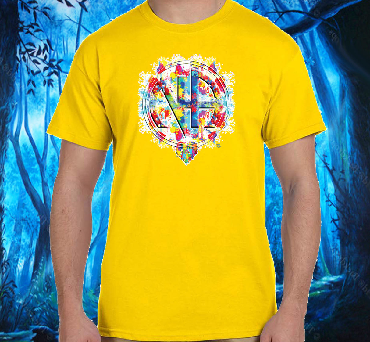 Splattered NA Symbol SS/LS Tee