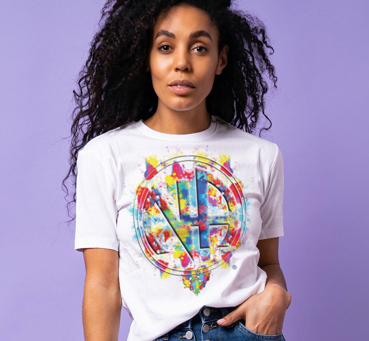 Splattered NA Symbol Women's DTG Tee
