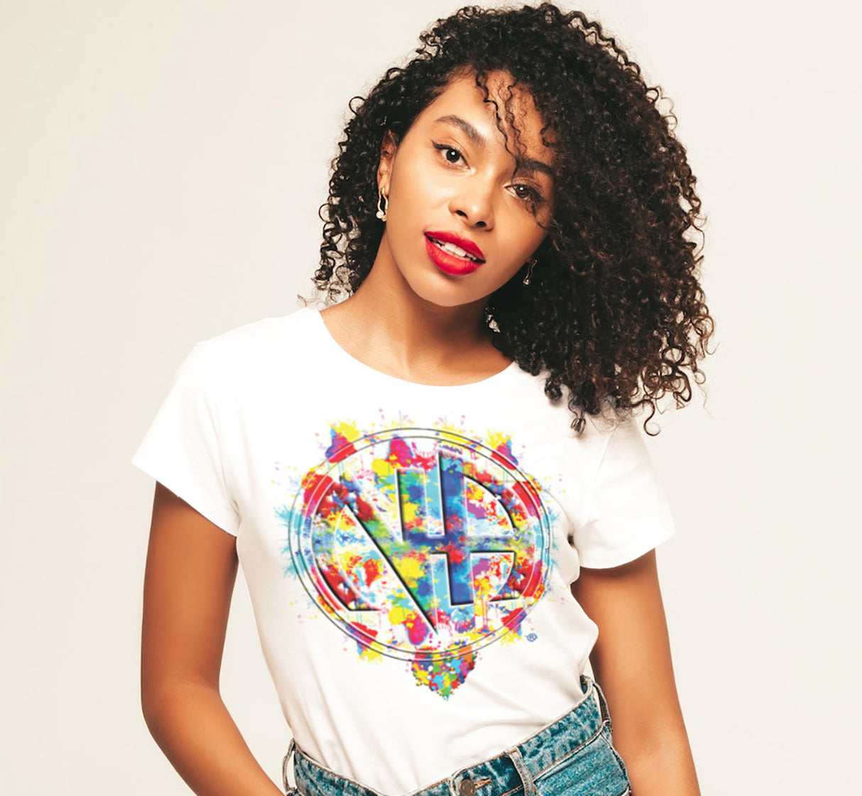 Splattered NA Symbol Women's DTG Tee