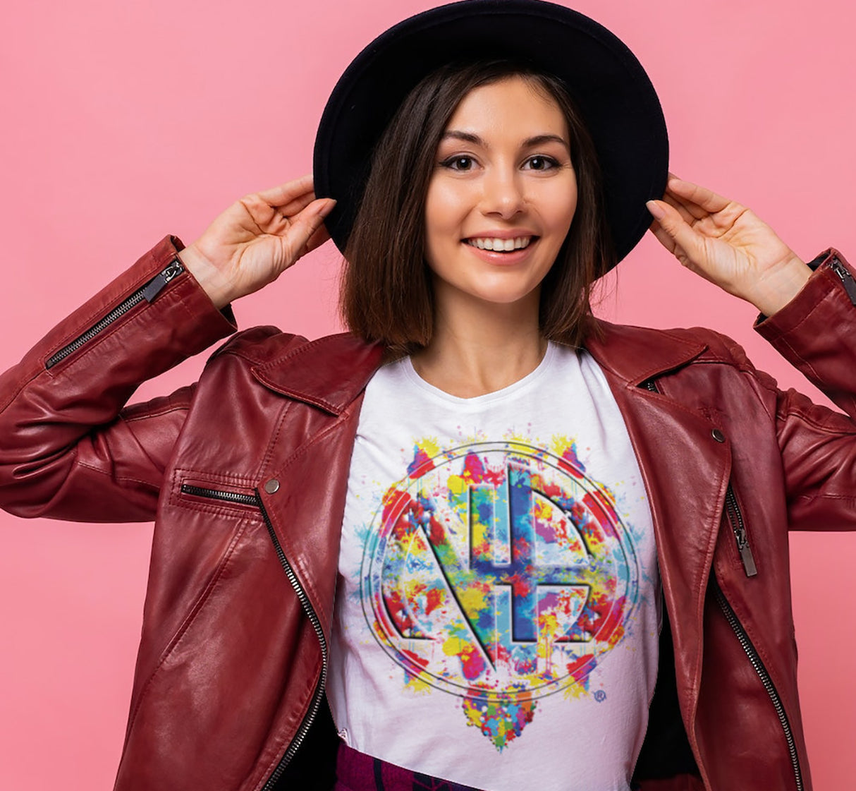 Splattered NA Symbol Women's DTG Tee