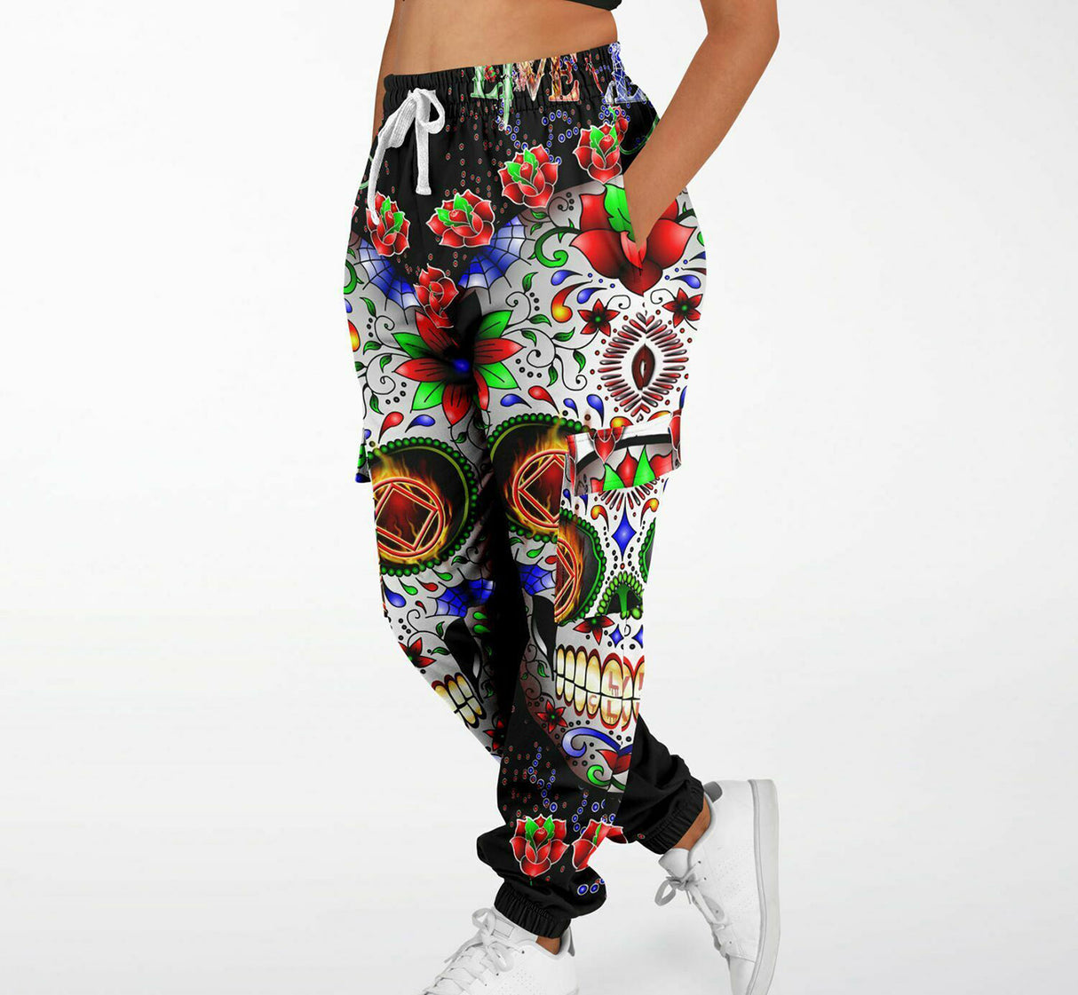 NA Sugar Skull AOP Sweat Pants