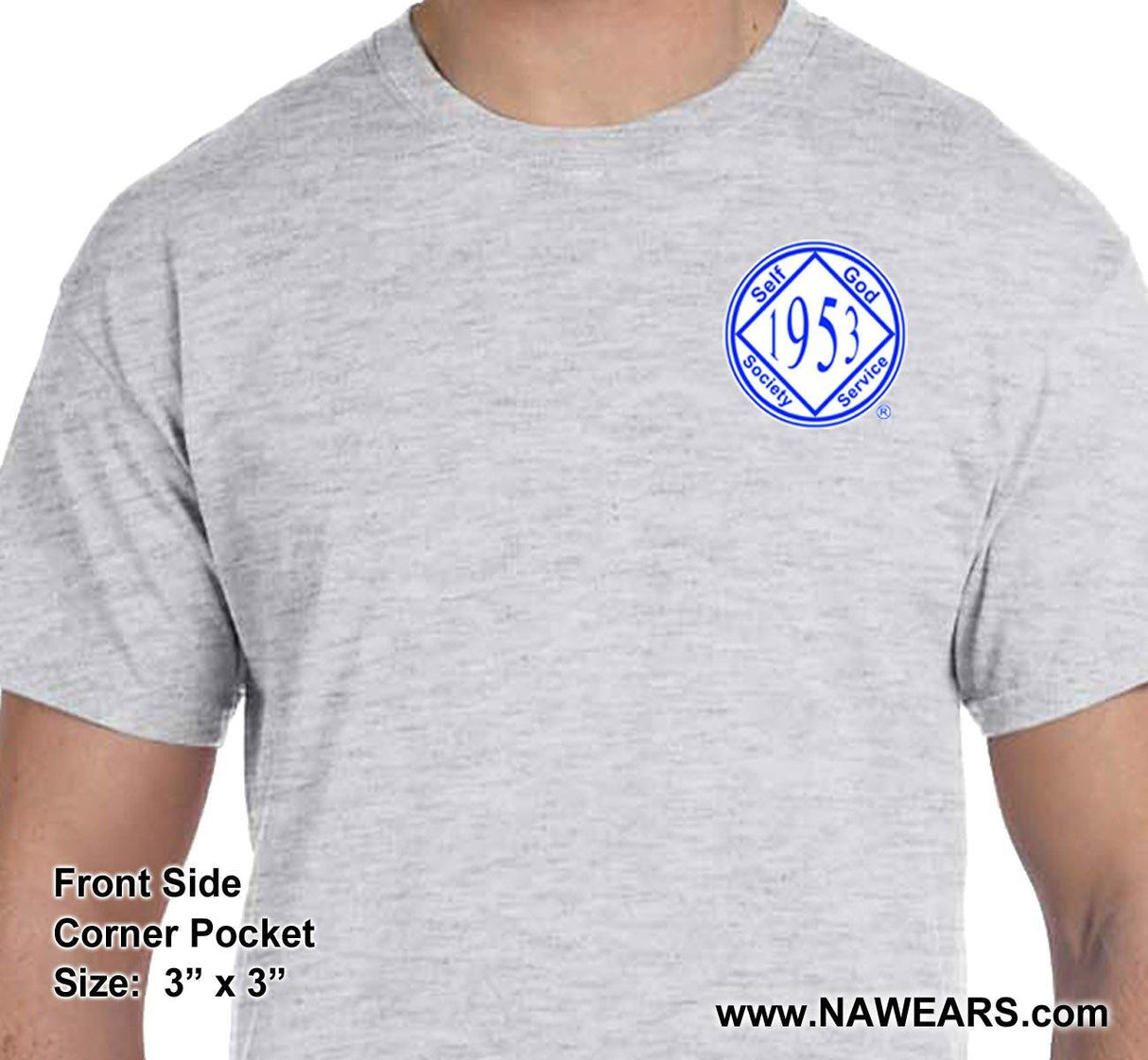 NA Service Symbol White & Blue Tee - nawears
