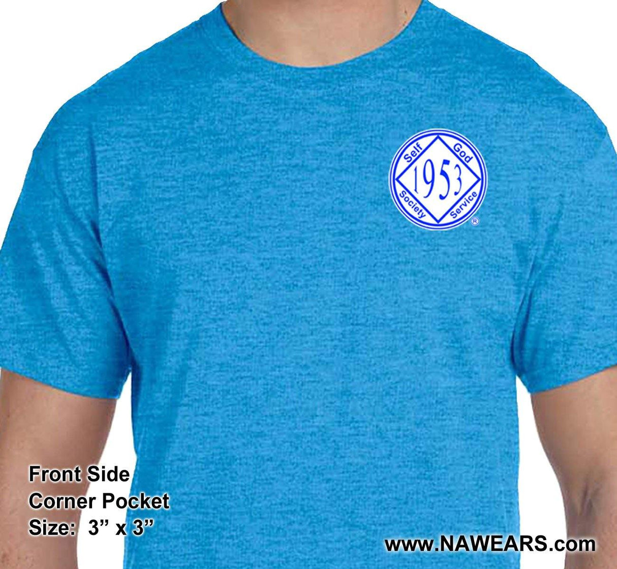 NA Service Symbol White & Blue Tee - nawears