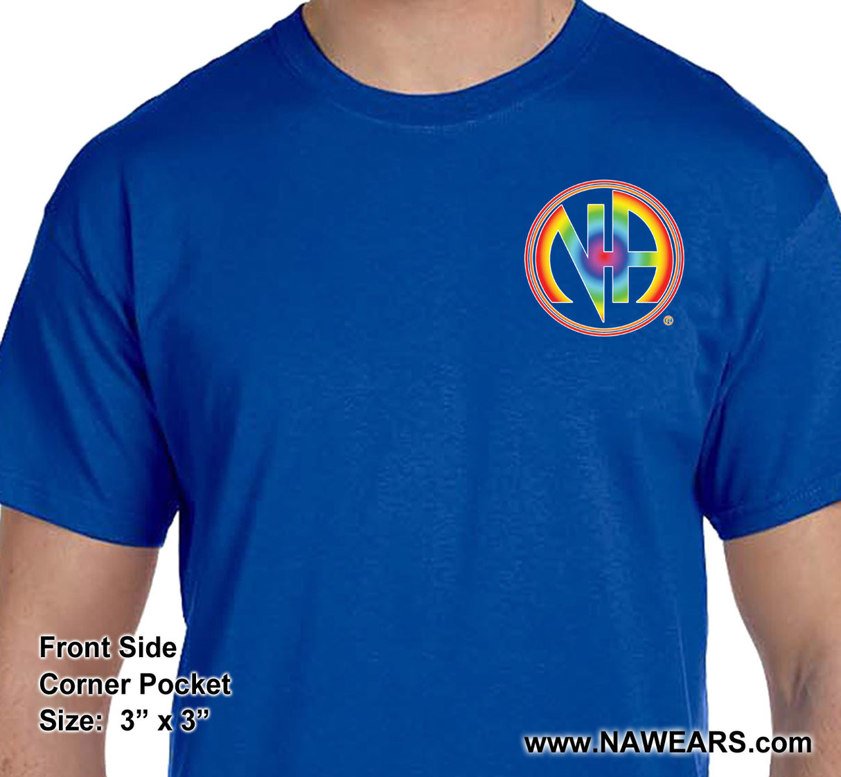 3" NA Rainbow Symbol Tee