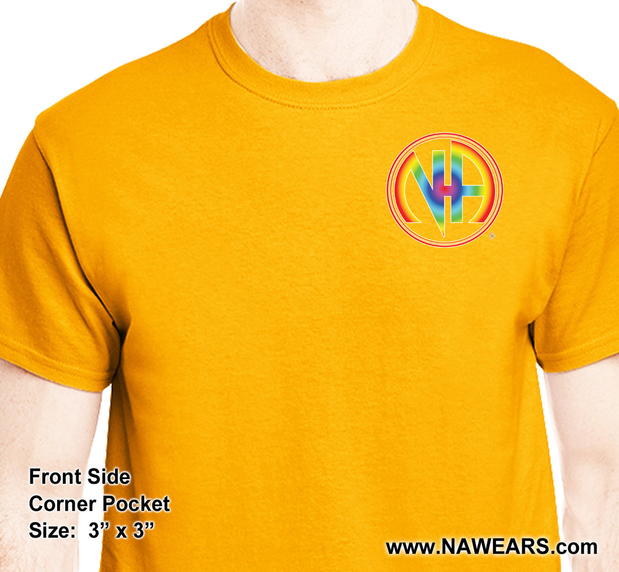 3" NA Rainbow Symbol Tee