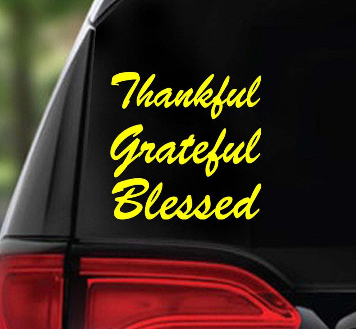Win Decal - Thankful Grateful Blessed - nawears