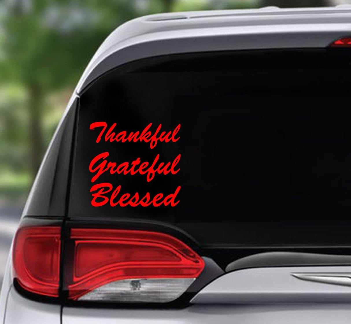 Win Decal - Thankful Grateful Blessed - nawears