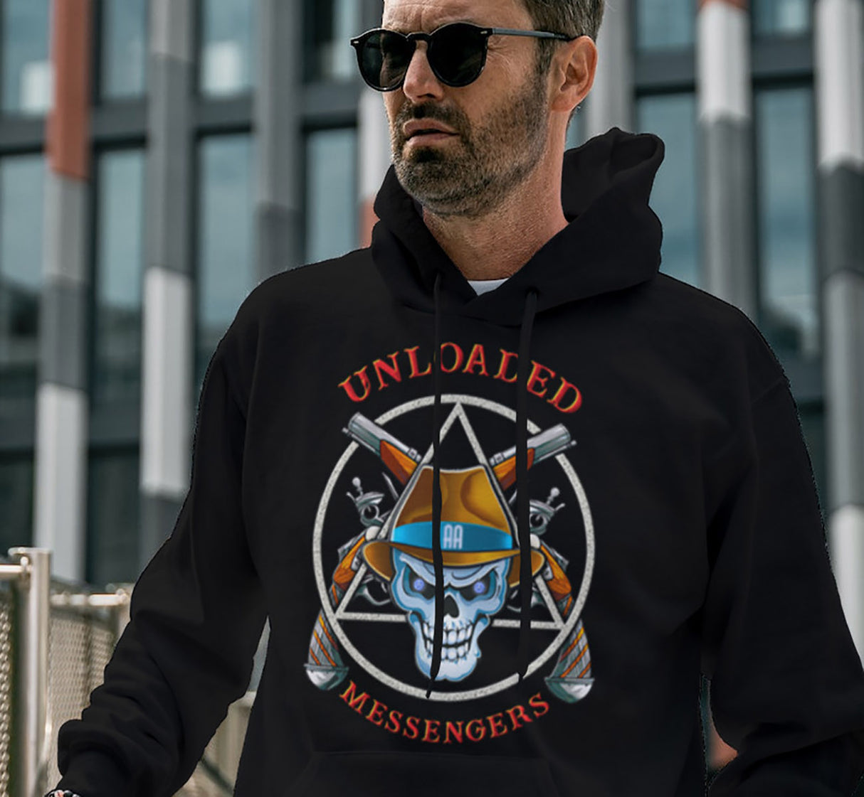 AA Unloaded Messenger dtg Hoodie