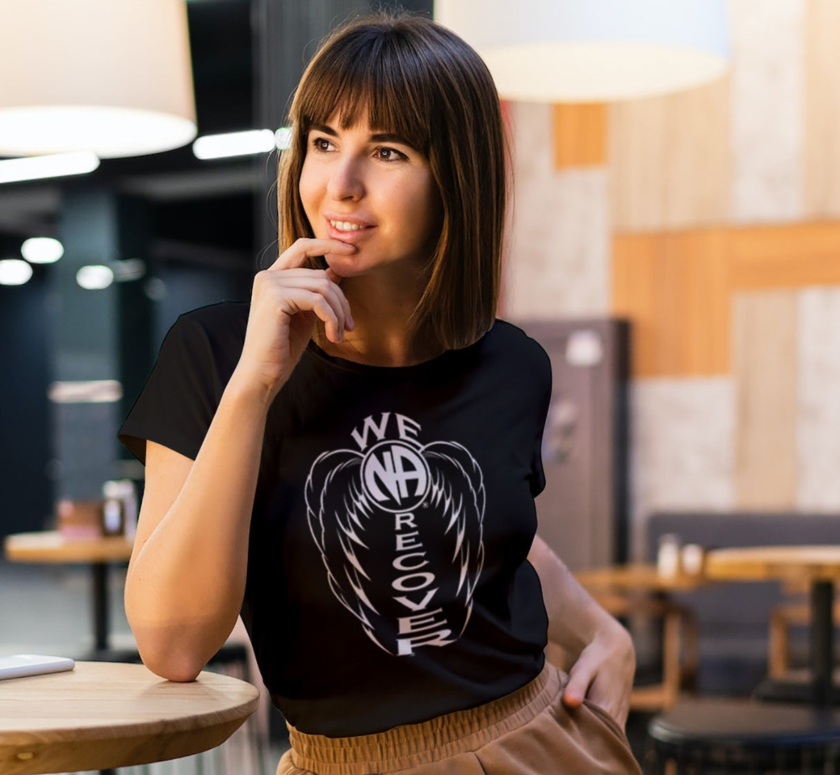 ldTs- We Recover Wings Ladies T's