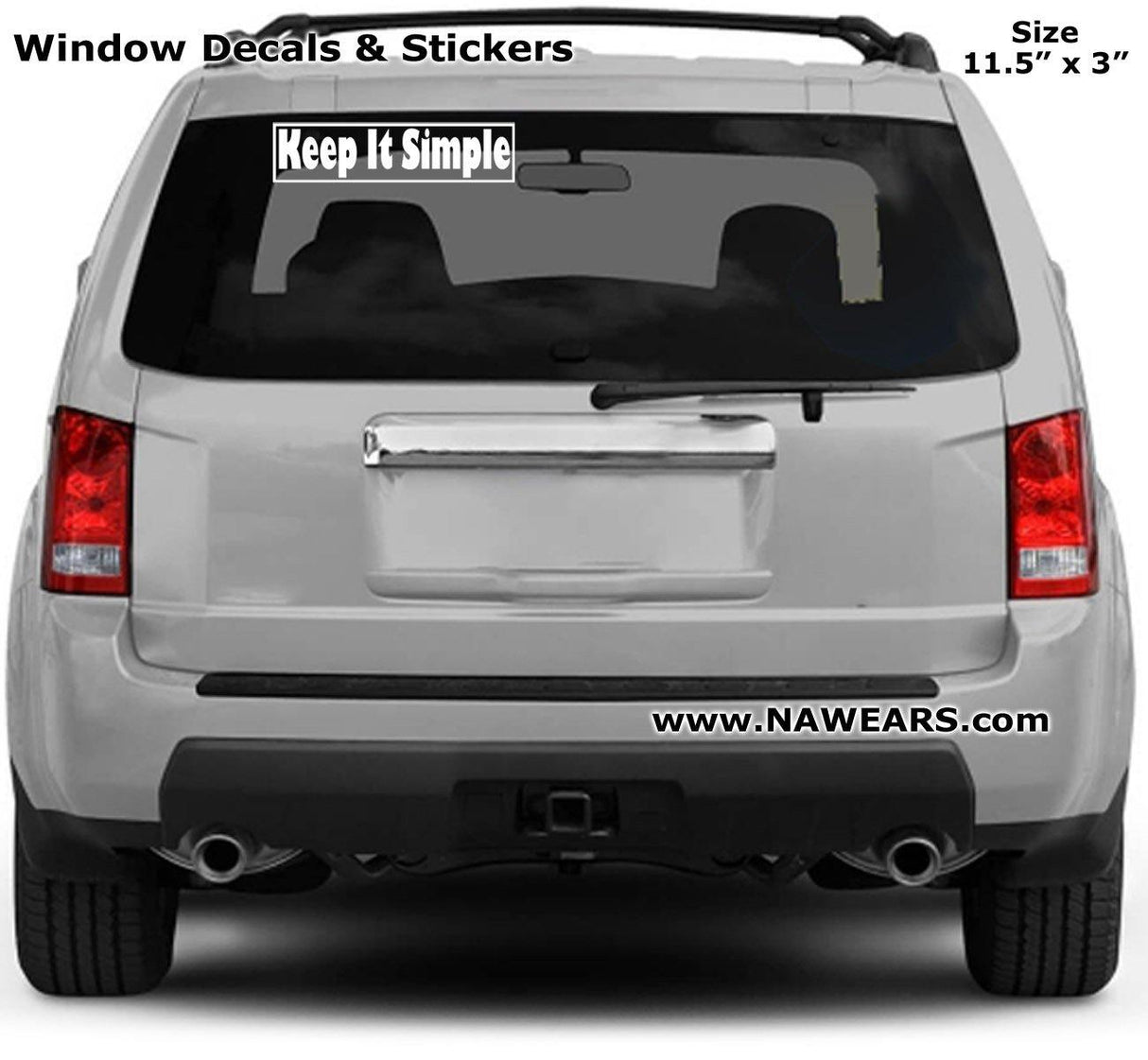 Win Decal - AA Keep It Simple - nawears