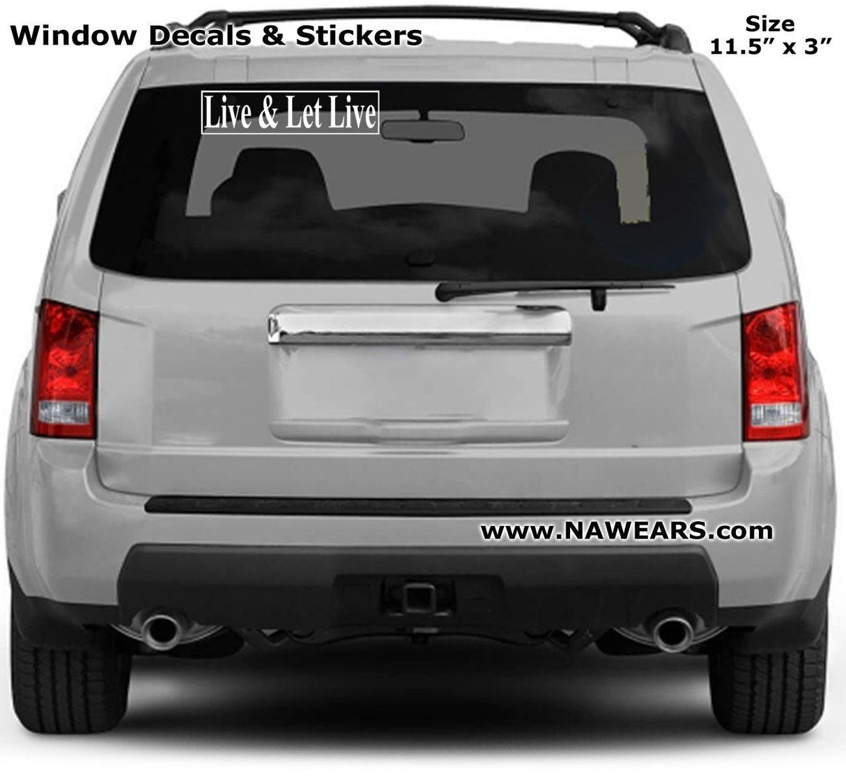 Win Decal - AA Live & Let Live - nawears