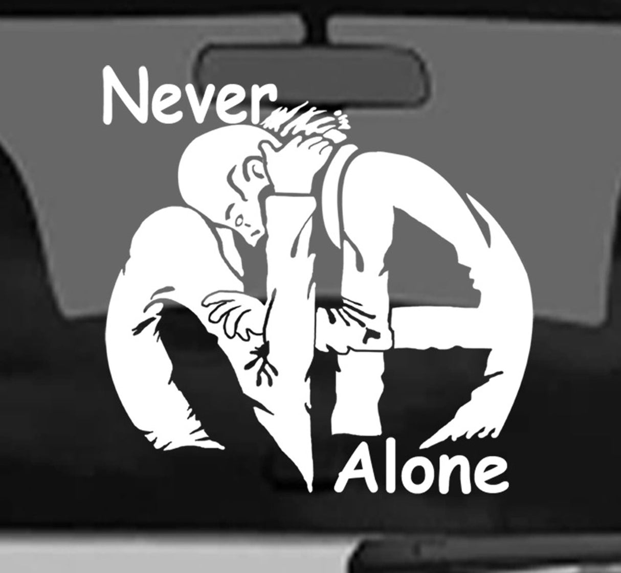 Win Decal- Hug Life Never Alone